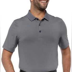 Kirkland Signature Men's Performance Polo Dark Grey, size XL